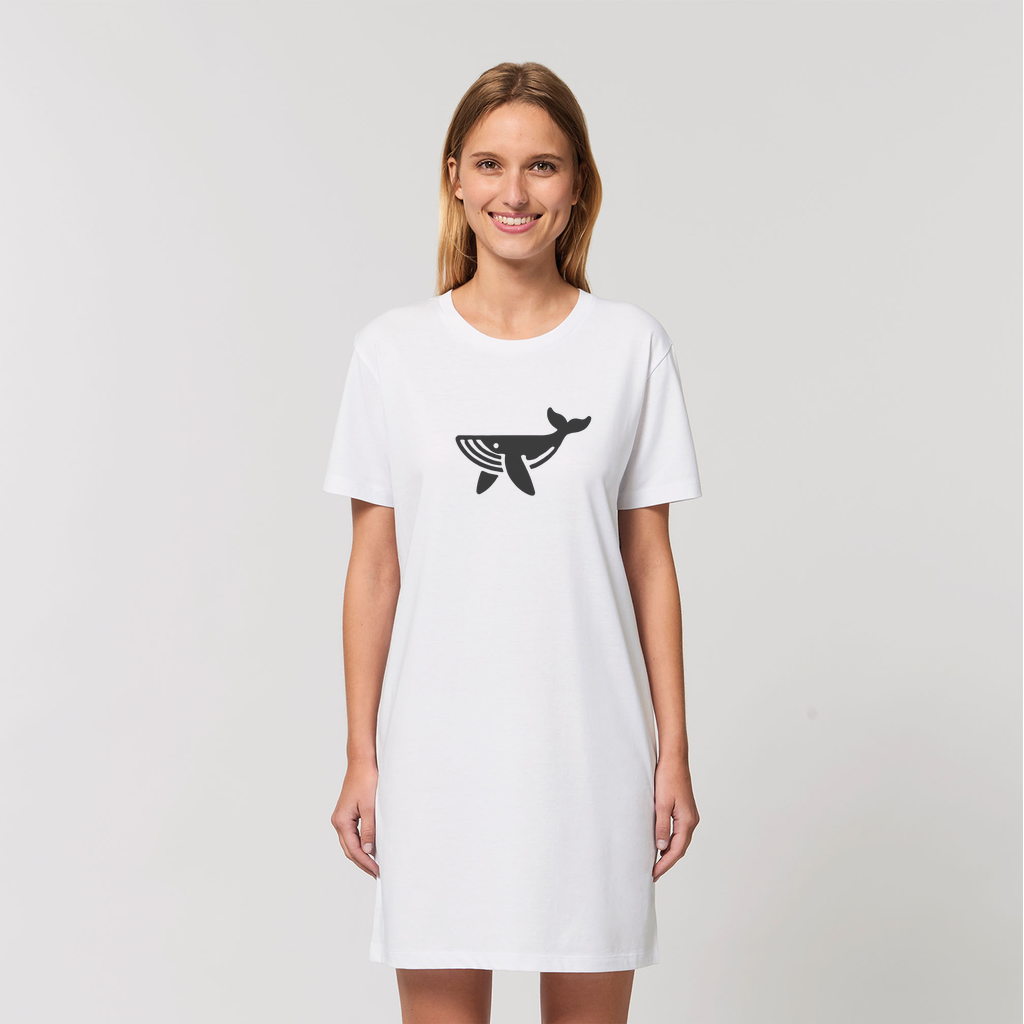 WHALE - Organic T-Shirt Dress