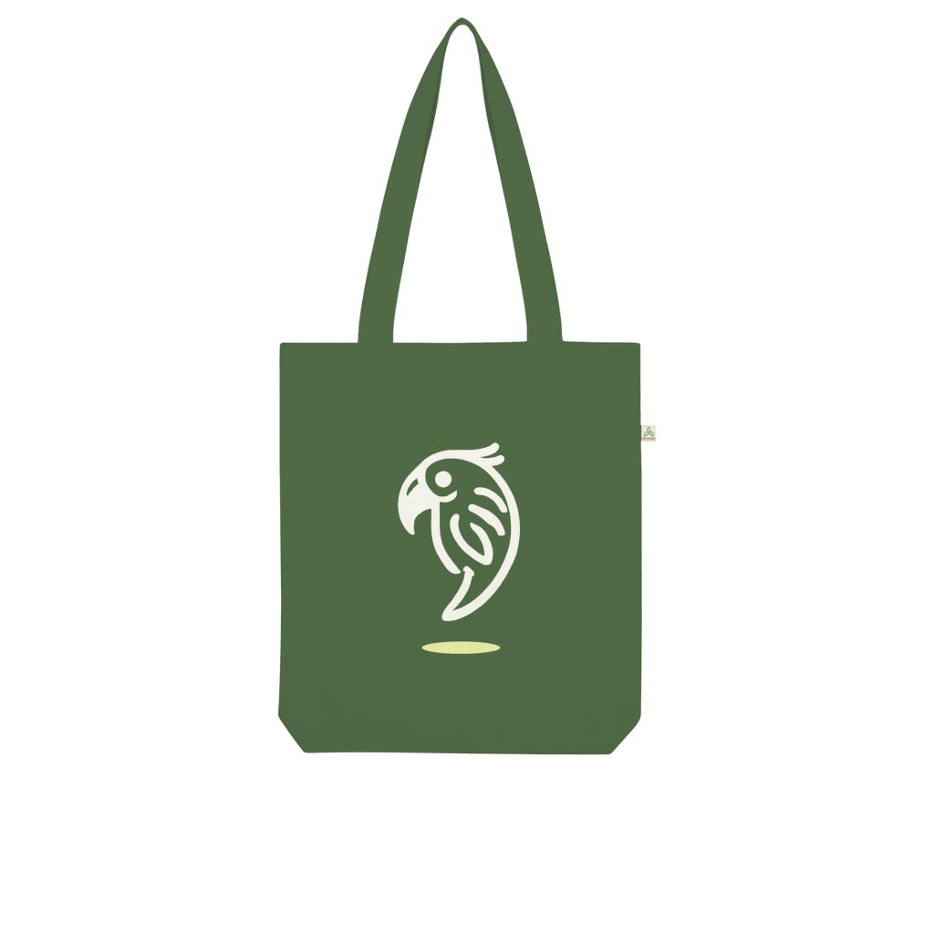 WHITE PARROT - Organic Tote Bag