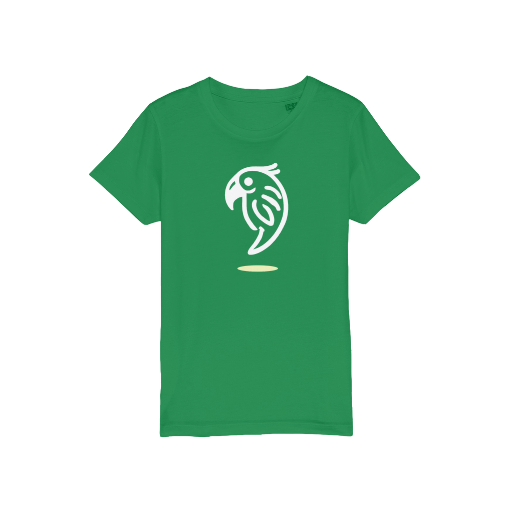 WHITE PARROT - Eco-friendly Organic Jersey Kids T-Shirt | Sustainable Fashion Collection