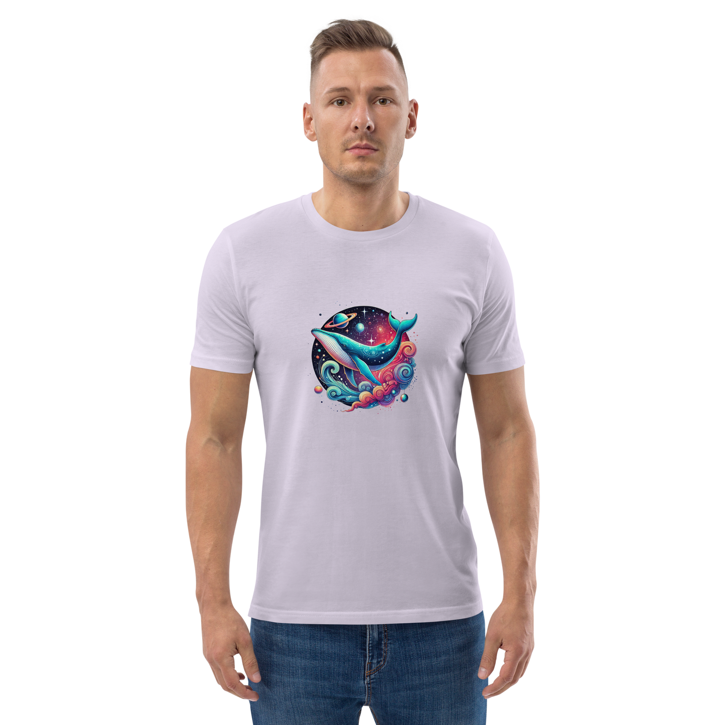 SPACE WHALE - Unisex organic cotton t-shirt