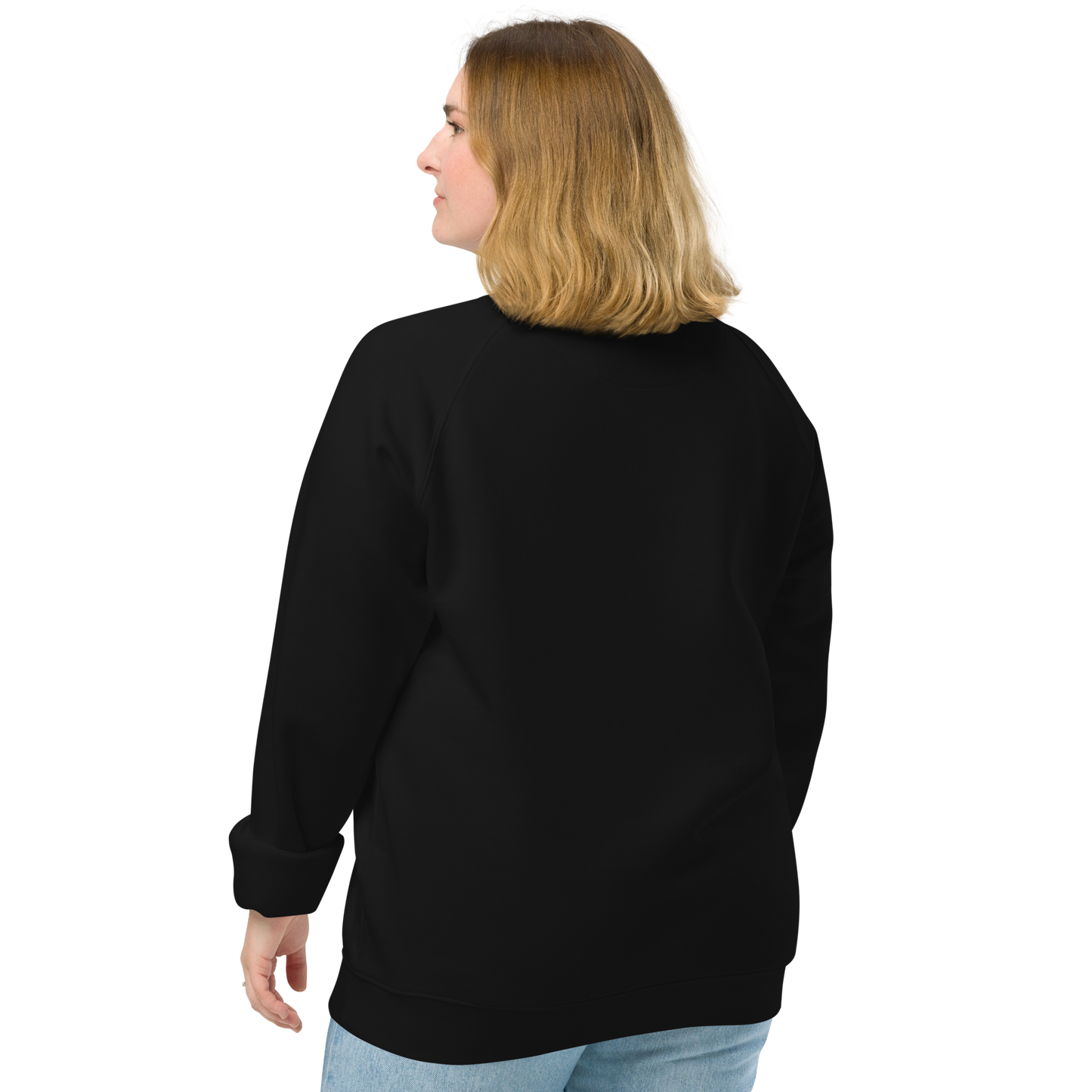 POPPY - Unisex organic raglan sweatshirt