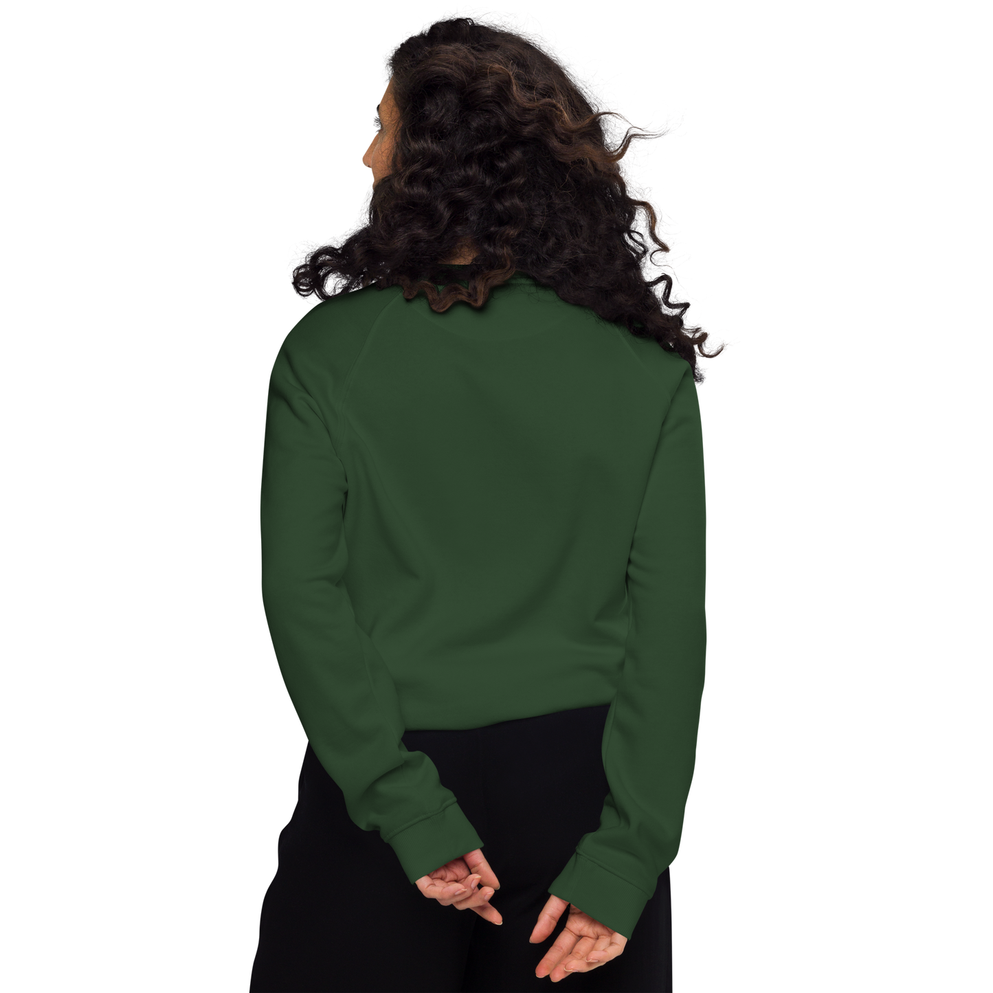 WHITE OWL - Unisex organic raglan sweatshirt