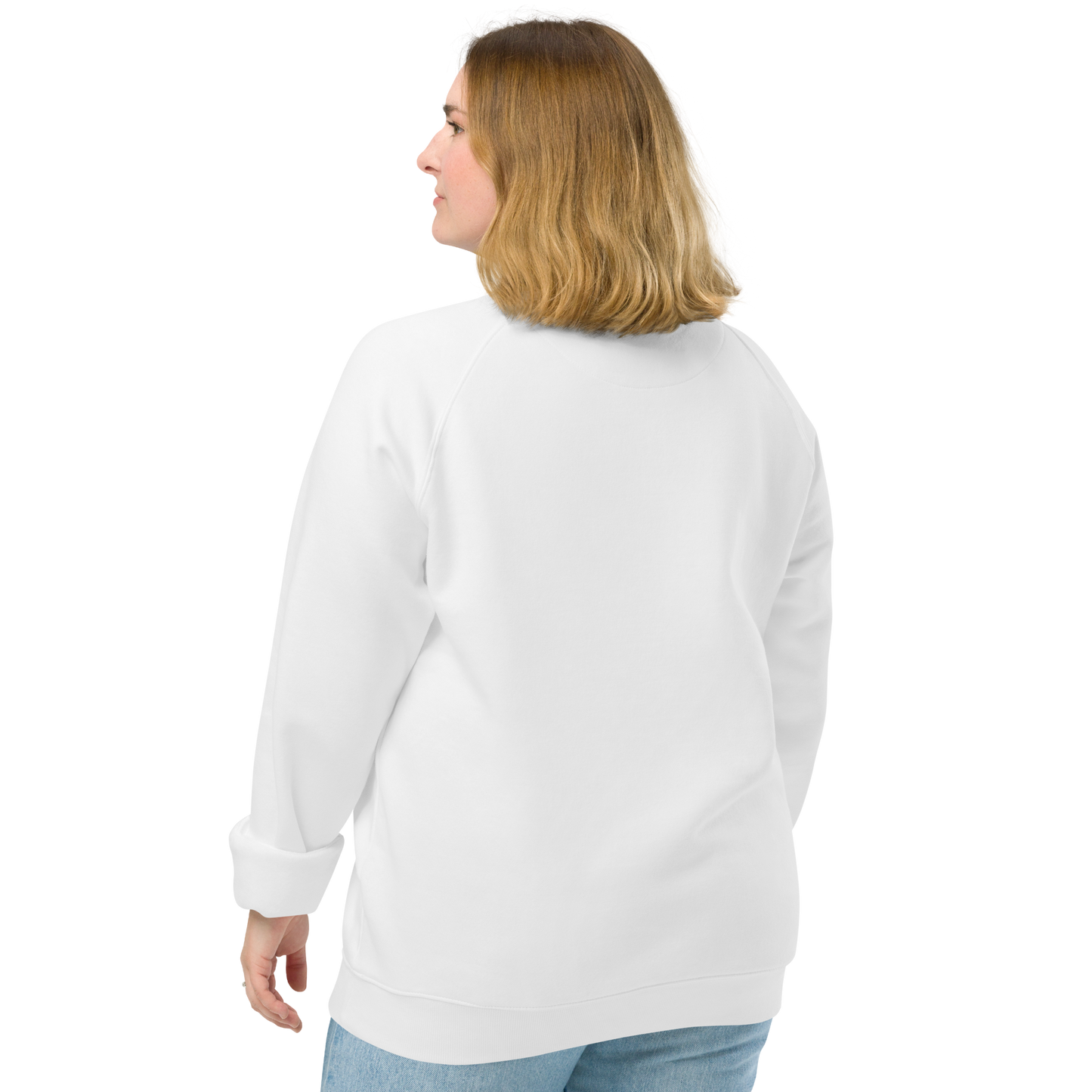 POPPY - Unisex organic raglan sweatshirt