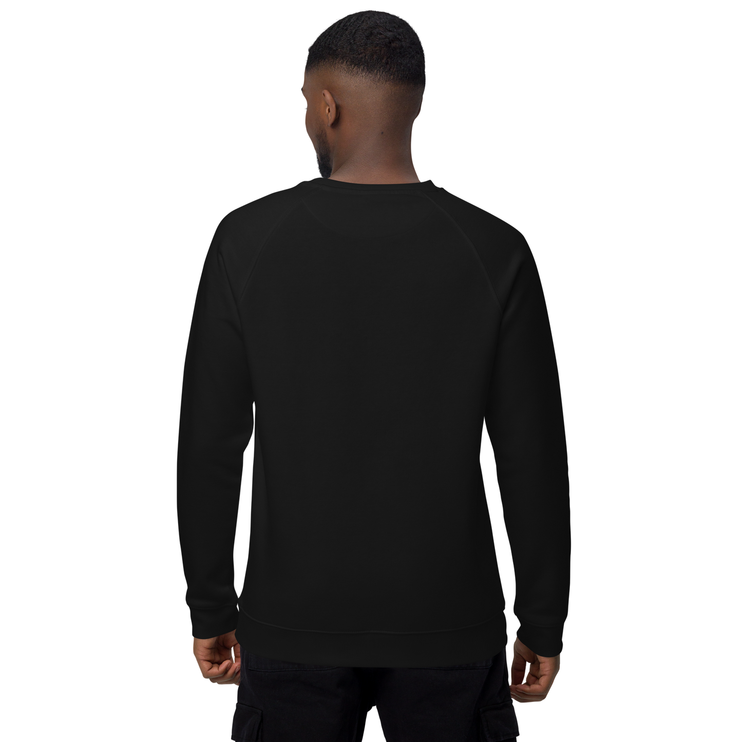 WHALE - Unisex organic raglan sweatshirt