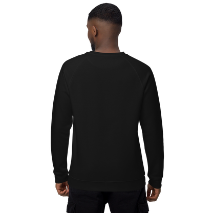 WHALE - Unisex organic raglan sweatshirt