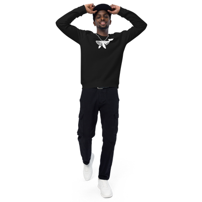 WHALE - Unisex organic raglan sweatshirt