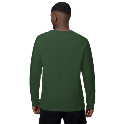 WHALE - Unisex organic raglan sweatshirt