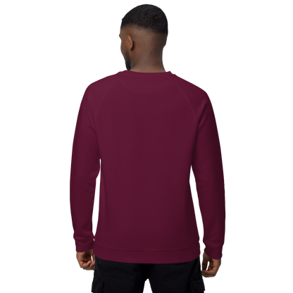 WHALE - Unisex organic raglan sweatshirt