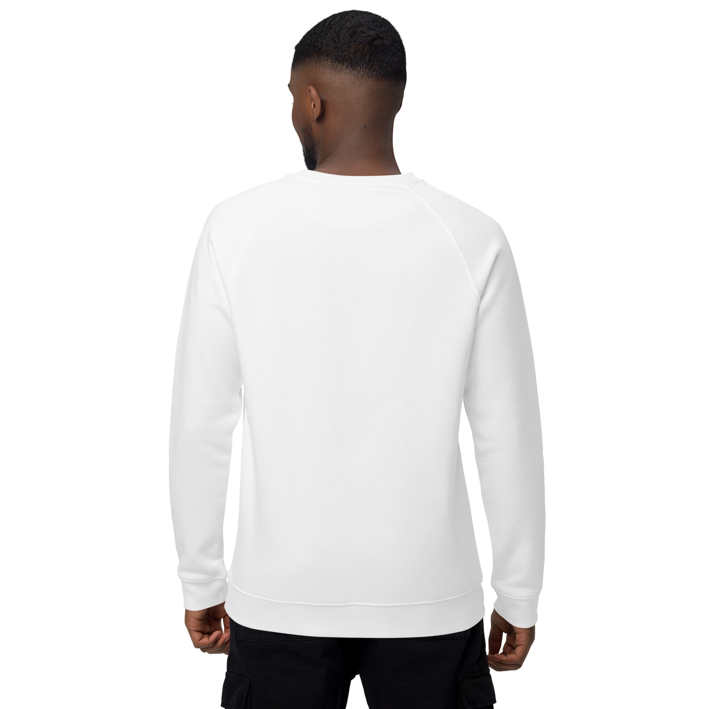 WHALE - Unisex organic raglan sweatshirt