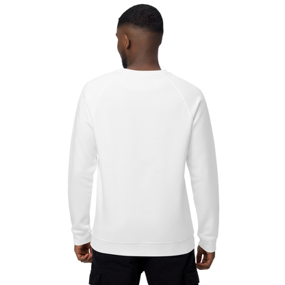 WHALE - Unisex organic raglan sweatshirt